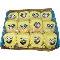 Антистресс игрушка резиновая Спонч Боб 12 шт/упаковка - фото 229204