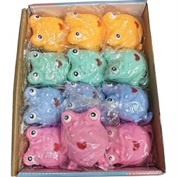 Антистресс игрушка резиновая Лягушка 12 шт/упаковка - фото 229244