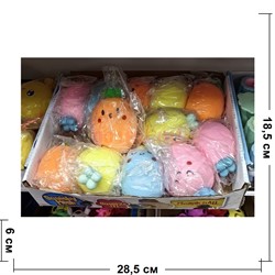 Антистресс игрушка резиновая Ананас 12 шт/упаковка - фото 229257