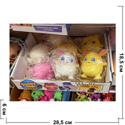 Антистресс игрушка резиновая Мультяшная Зверушка 12 шт/упаковка - фото 229259