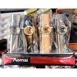 Зажигалка Aomai газовая «бублик» кремневая турбо цвета в ассортименте - фото 229386