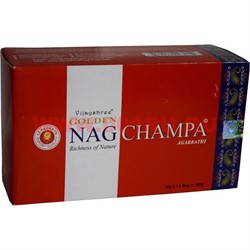 Благовония Vijayshree Golden Nagchampa 15гр Х 12 уп - фото 100320
