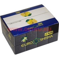 Уголь для кальяна 250 гр кокосовый Lemon от EuroShisha 22х22х22 мм - фото 101719