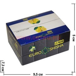 Уголь для кальяна 250 гр кокосовый Lemon от EuroShisha 22х22х22 мм - фото 101721