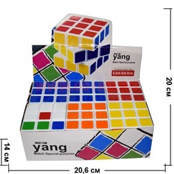 Кубик Головоломка 6,8 см цветной 6 шт/уп - фото 102770