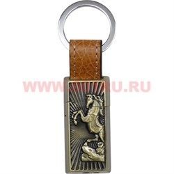 Зажигалка кремневая газовая с лошадью 2014 (брелок) - фото 102870
