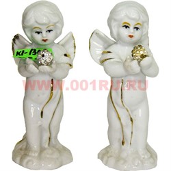 Ангелочки из фарфора (KL-1303) цена за пару 48 шт/кор - фото 103516