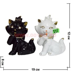 Котики со стразами (KL-1227) два цвета 12 см цена за 1 шт (72 шт/кор) - фото 103599