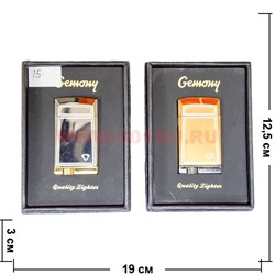 Зажигалка газовая Gemony (15) гладкая чистая цвета микс - фото 103744