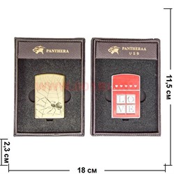 Зажигалка Panteraa с USB зарядкой (3952) спиральная рисунки в ассортименте - фото 103773