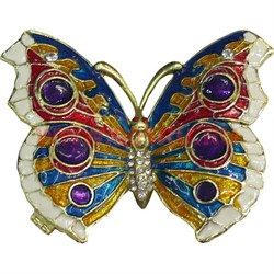 Шкатулка "Бабочка" со стразами - фото 104354