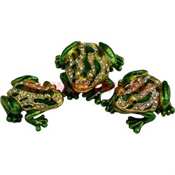 Набор шкатулок "Три лягушки" цвет зеленый - фото 104457