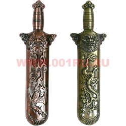 Зажигалка газовая "Меч с драконом и фениксом" - фото 104548