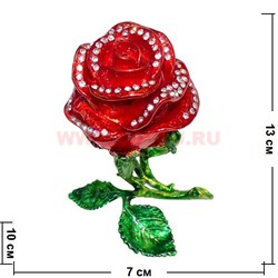 Шкатулка "Роза" большая 16 см - фото 104595