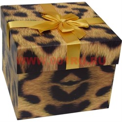 Коробка подарочная 3 шт «зебра, леопард» цена за набор - фото 104767