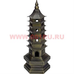 Пагода с подсветкой из металла 18 см (под бронзу) - фото 105251