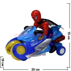 Спайдермен на мотоцикле  (игрушка музыкальная, ездит) - фото 105896
