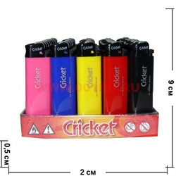 Зажигалка "Cricket" цвета в ассортименте, 50 шт/бл (крикет купить оптом) - фото 106298