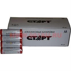 Батарейки алкалиновые Старт АА 40 шт (цена за упаковку) - фото 106507