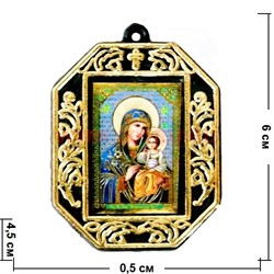 Православный оберег "Богородица" (восьмигранник) - фото 106638