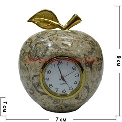 Часы из яшмы "Яблоко" 9 см (3 дюйма) - фото 106642