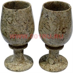 Набор из 2 бокалов 14,5 см (3х6) из яшмы в картонной коробке - фото 106829