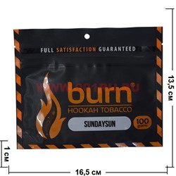 Табак для кальяна Burn 100 гр «Sundaysun» - фото 107046