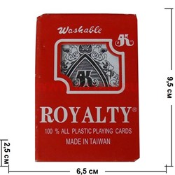 Карты игральные 54 Royalty (Тайвань) 12 шт/уп 144 шт/кор (100% пластик) - фото 107096