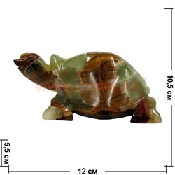 Черепаха 12 см (5 дюймов) из оникса - фото 107340
