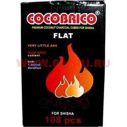 Уголь для кальяна кокосовый Cocobrico Flat (плоский) 108 шт 1 кг - фото 109590