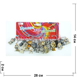 Брелок собака полистоун (MDK-07) цена за 120 шт - фото 109757