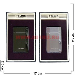 Зажигалка газовая Teling гладкая металл 2 цвета - фото 110516