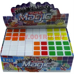 Кубик Головоломка 5,8 см с белым фоном Magic Cube - фото 110753