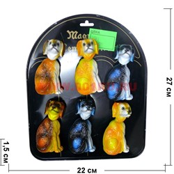 Магнит Собака (арт.21) 100 шт/уп с качающейся головой - фото 110919