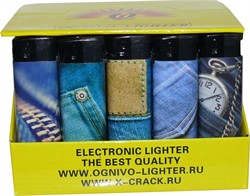 Зажигалка газовая Ognivo-Lighter «джинсы» 50 шт/блок - фото 110971