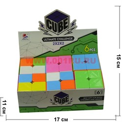 Кубик головоломка 2x2x2 Cube Ultimate Challenge 55 мм 6 шт/уп - фото 111942