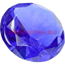 Кристалл «бриллиант» 10 см синий - фото 112027