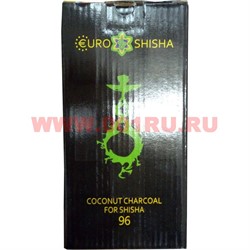 Уголь для кальяна Euroshisha 1 кг 96 шт кокосовый - фото 112782