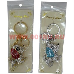 Брелок со стразами 2 цвета (1779) Щенок - фото 113169