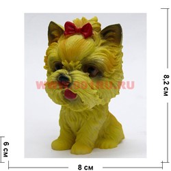 Собачка из полистоуна с качающейся головой «Йоркширский Терьер» - фото 113266