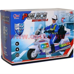 Полицейский на мотоцикле (игрушка музыкальная, ездит) - фото 113348