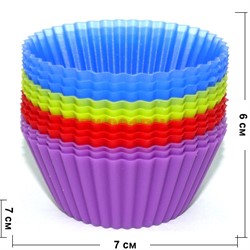 Силиконовые формы (2336) для кексов 12 малых (144 уп/кор) - фото 113404