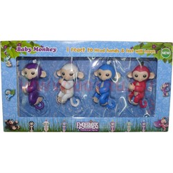 Игрушка Обязьянка Fingerlings цена за упаковку из 4 шт - фото 113800