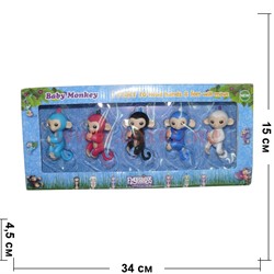 Игрушка Обязьянка Fingerlings цена за упаковку из 5 шт - фото 113803