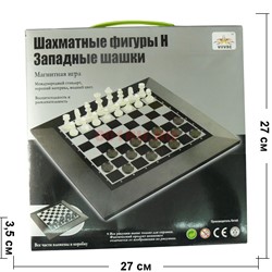 Шахматы и шашки магнитные (QX8418) - фото 114310
