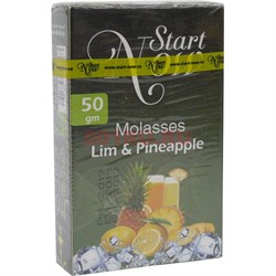 Start Now «Lim & Pineapple» 50 грамм табак для кальяна Старт Нау Иордания - фото 114724