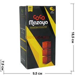 Уголь для кальяна Coco Mazaya 1 кг 96 кубиков - фото 114760