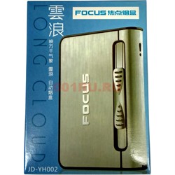 Портсигар-зажигалка Focus с выкидывателем сигарет (JD-YH002) - фото 114887
