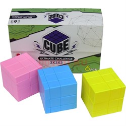Игрушка головоломка Cube 3x3x3 одного цвета - фото 115563