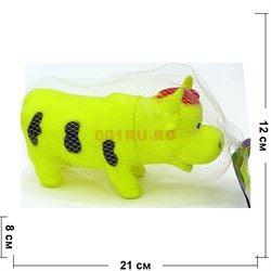 Корова игрушка со звуком резиновая - фото 115591